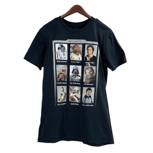 NWT Fifth Sun Star Wars Black Superlatives Most Likely T-Shirt Mens Size Medium - Picture 1 of 7